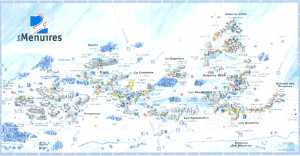 Plan de la station de Les Menuires